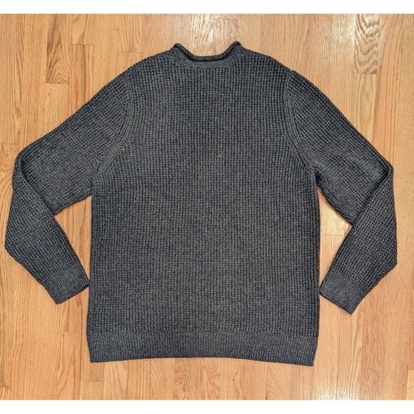 Men's L.L.Bean Organic Cotton Waffle Sweater Rollneck Crew Large Tall LT 515580 - Picture 5 of 7